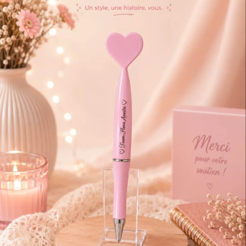 Stylo coeur Flora Acosta
