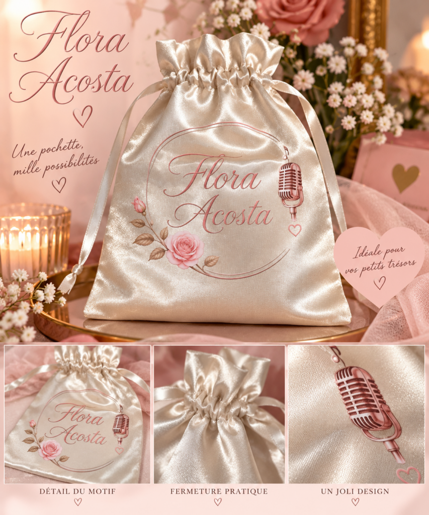 Pochette Satin Flora Acosta 👛